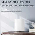 الشبكة المزدوجة NAS MINI Computer 5500U/5700U