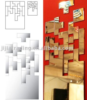 Acrylic mirror wall sticker/decorative acrylic mirror