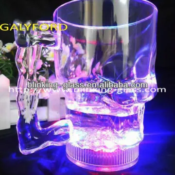 Flashing skull cup