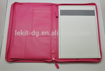 a4 leather notepad holder with pen loop