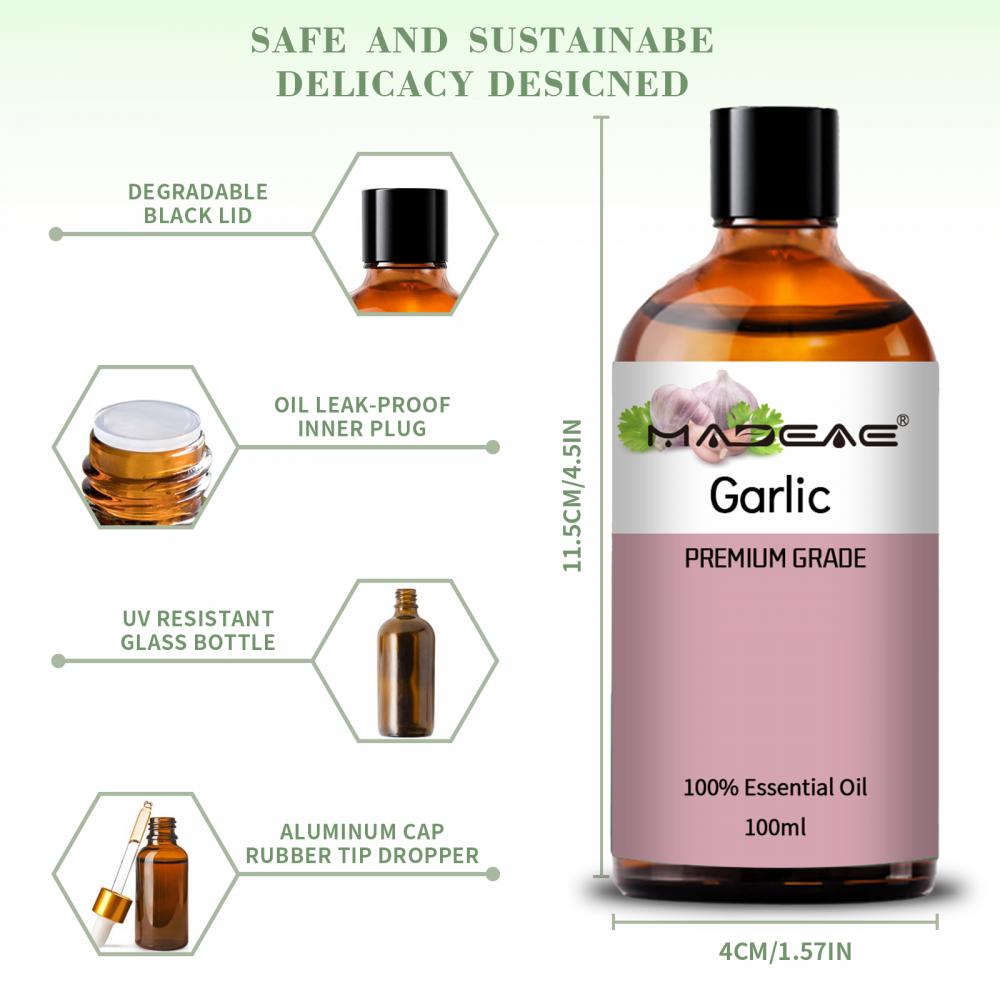 100% Natural and Pure Garlic Essential Oil For Body Cosmetic