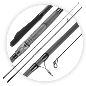 ODM POWER Nano Carbon Blank Carp Rods 3.6m/3.9m 3 Sections Spinning Carp Fishing Rods