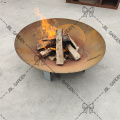 Corten Steel Metal Modern Fire Pit