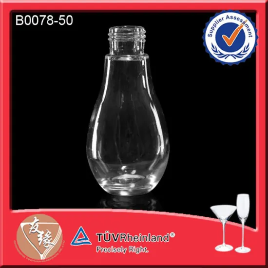 50ml Sanitizer Liquid Airless Bottle Glass With Screw Top
