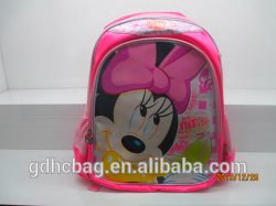 Hot Selling Fancy Cute Cartoon Pink School Backpack for Promotion