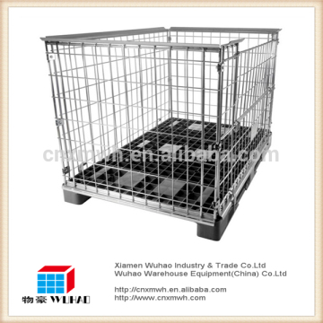 stackable metal pet cage,storage bin,foldable collapsible crate