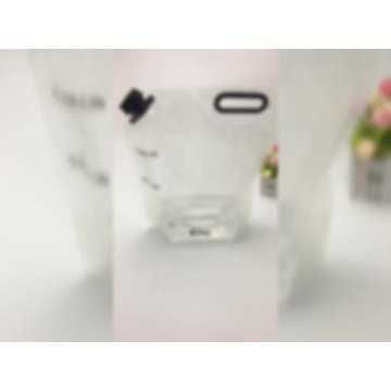 Transparent 1 gallon portable water plastic container