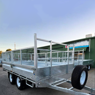 7 Ton Galvanized Low Profile Heavy Duty Dump Trailer for Waste Management