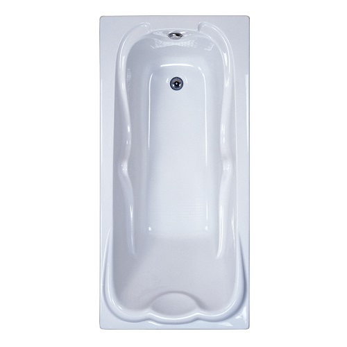 White Soaking Acrylic 1 Person Drop-in Bathtub