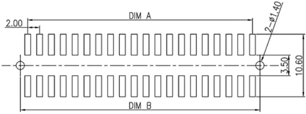 Single-slot board-to-board connectors