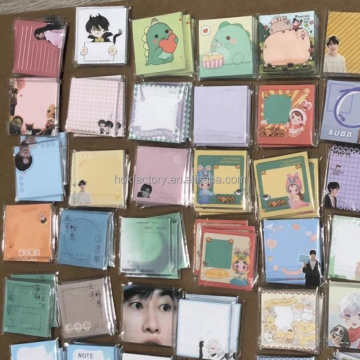 Süße kpop pastell ästhetische kundenspezifische personalisierte nobad memo pads - 50 blätter