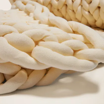 Chunky Organic Chunky Knitted Weighted Blanket