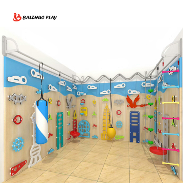 New Design: Comprehensive Children's Indoor Playground Equipment - Combining Physical Fitness Training with Climbing Walls
