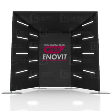 LED Lighted Customizable Fashion Photography Backdrop with Aluminum Frame