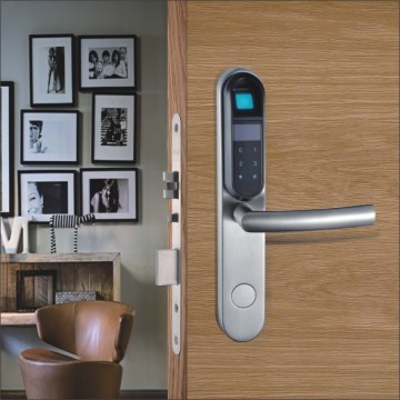 304 Stainless Steel Biometric Fingerprint Lock with Mechanical Key