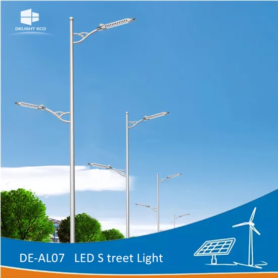 DELIGHT 8M Octagonal Pole Solar Street Light Lamp