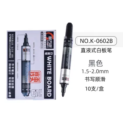 Genvana K-0602B 1.0mm Liquid Free Transparent Window Push Button Whiteboard Marker Pen