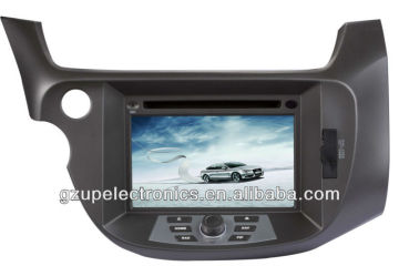 7" indash 2 din car gps navigation with bluetooth TV steering control for new fit 2009