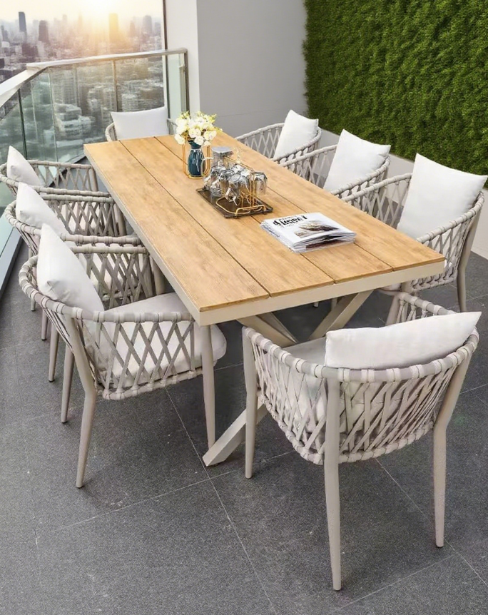 Modern Outdoor Aluminum Plastic Table