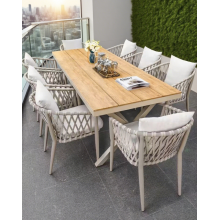 Weather-resistant outdoor table Modern Outdoor Aluminum Plastic Table Supplier