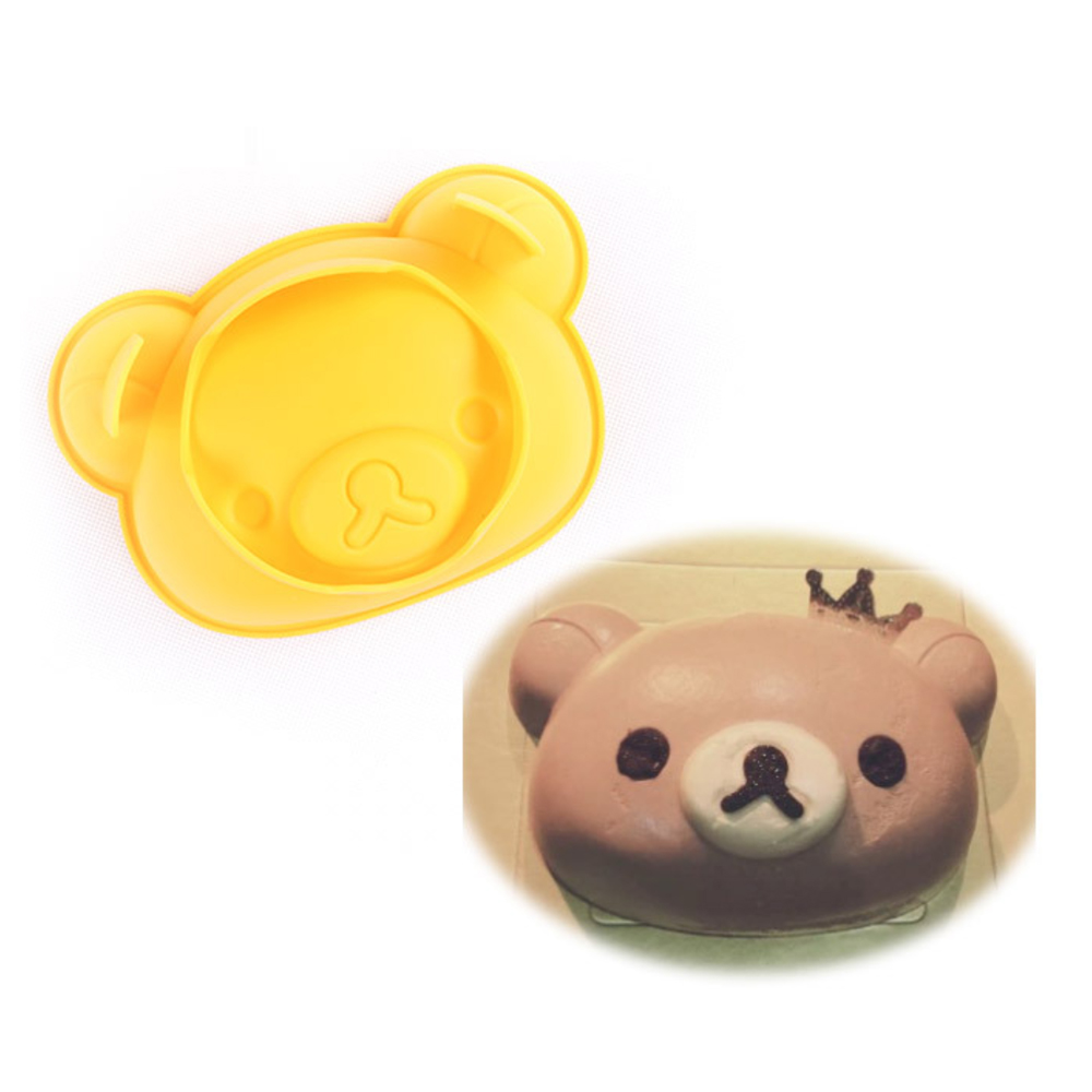 Yellow Bear Head Silicone Cake Mold (5)