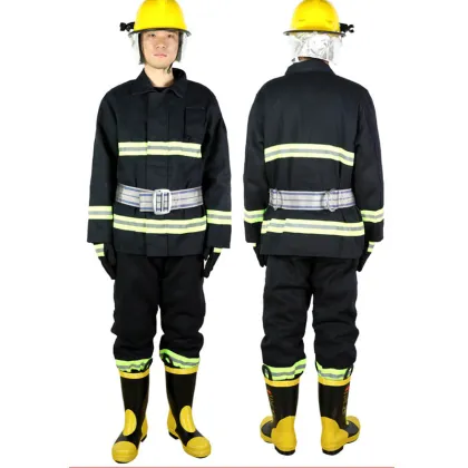 Black Aramid Fireproof Forest Firefighting Suit Fabric