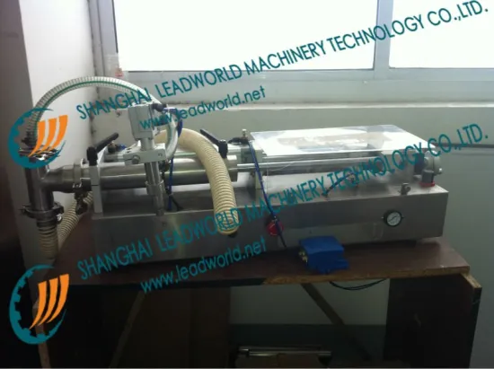 pneumatic manual santizer filling machine