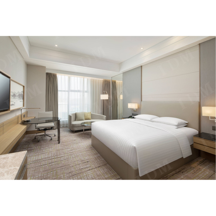 Projeto de hotel de luxo móveis de quarto de cama modernos