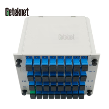 OEM Fibre Optical Splitter 1x32 Box Assembled SC UPC PLC Splitter