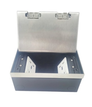 iGERCN Type C USB Charging Station: Concealed Stainless Steel Floor Outlet & Raised Socket