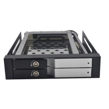 2.5"dual bay SATA aluminum hdd mobile rack