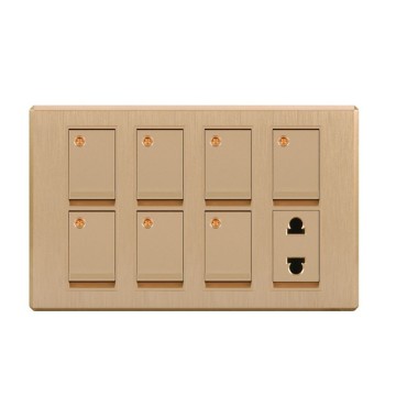 Pakistan Style Iron Plate Small Electrical Wall Switch Socket for Home
