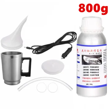 800g Chemical Polish Headlight Polisher Polymer Liquid Headlights Polishing Kit Vapor Car Headlight Restoration Renovator