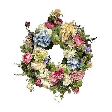 New Arrival: Fresh Garden Style Simulation Flower Wreaths Crafted from Hanging Rattan