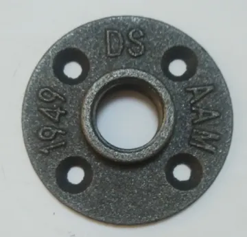 3/4" black cast iron  floor flange