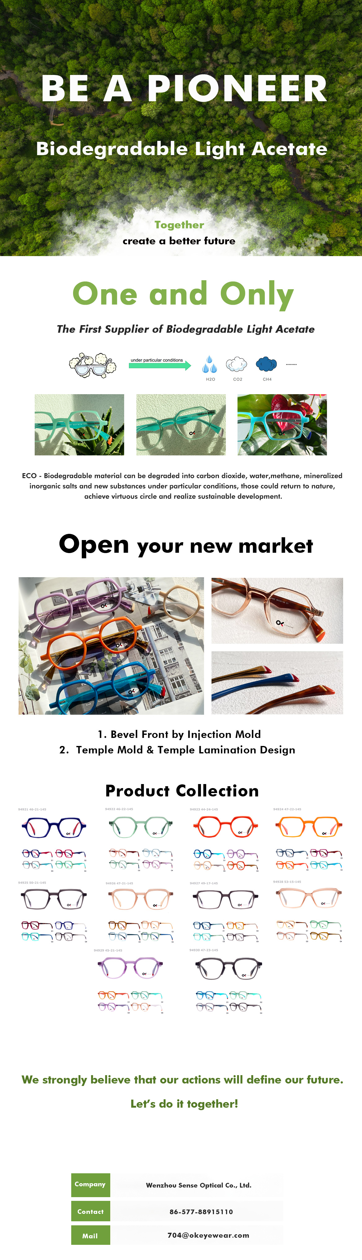 BIO Light Acetate Optical Glasses Frame BIO Light Acetate Optical Glasses Frame