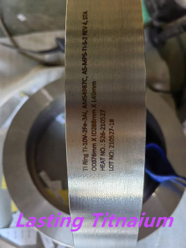 Titanium alloy ring Ti 10-2-3 for AMS application