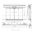 Mana-panels Center kuvhura kusimudza motokari musuwo mushe