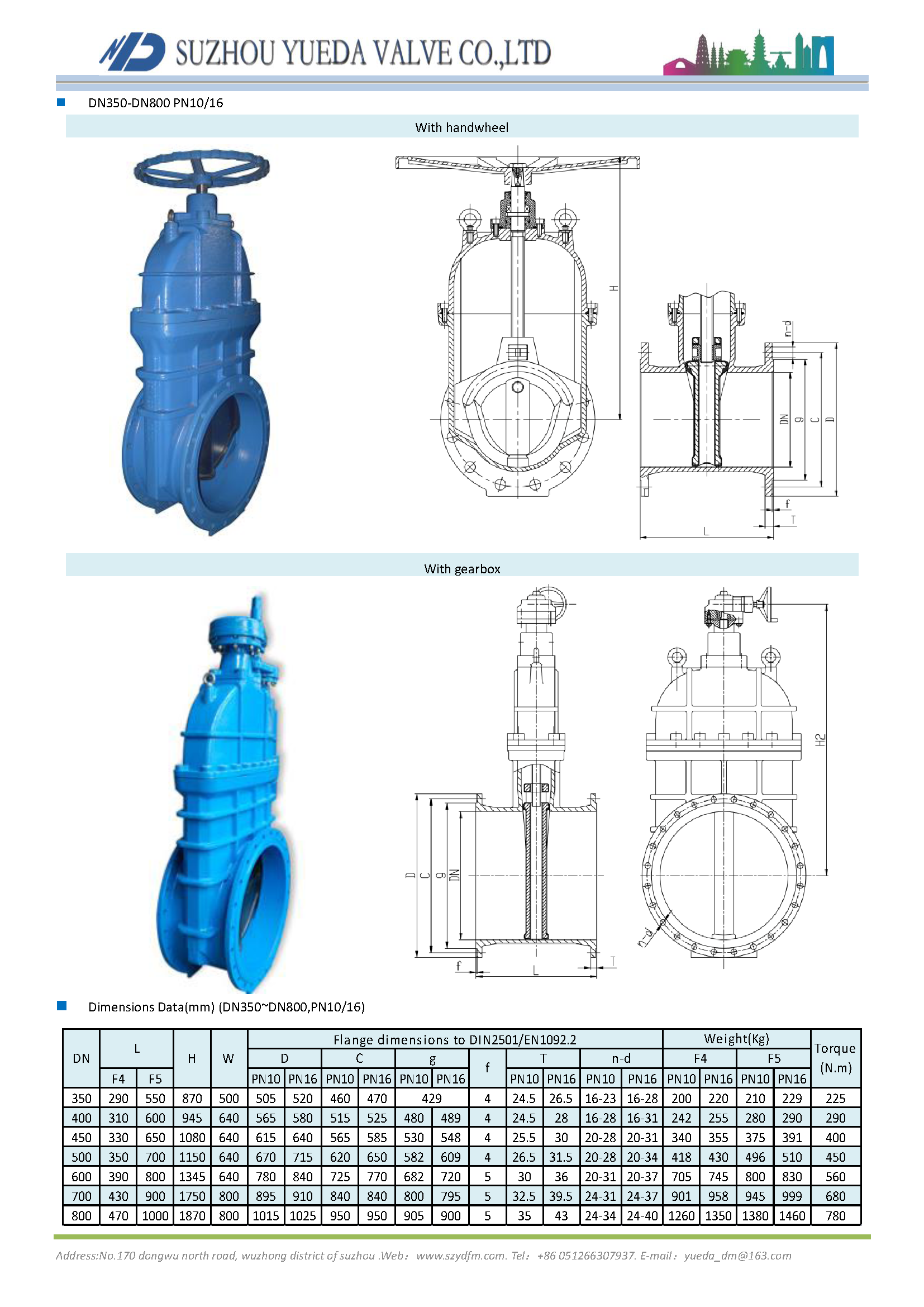 gate valve-DN350-DN600