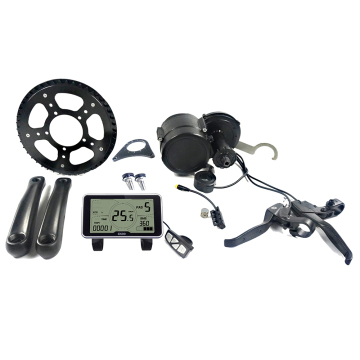 GreenPedal 36V 250W/350W C600/C800 Display Lingbei Mid Drive Motor Electric Bicycle Conversion Kit