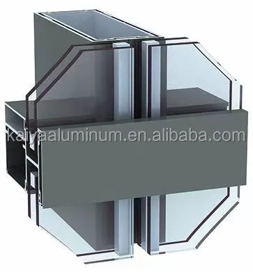 Aluminum Curtain Wall Profiles Manufacturer for Building Glass Curtain Walls