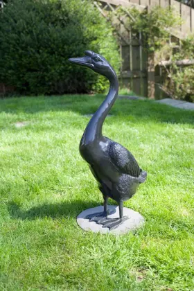 Outdoor Garden Life Size Bronze Brass Casting Wild Goose Statue Sculpture