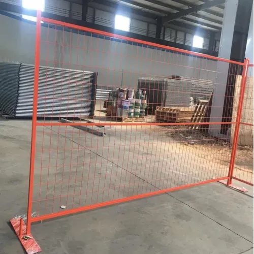Metal Fence Panels Power Coated Temporary Welded Wire Mesh Fencing Factory