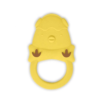Süßes Hühner -Tierform Silikon Baby Teether für Zähne wachsen