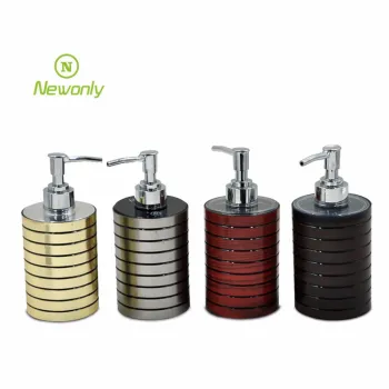 Modern Silver Plastic Pump Dish Liquid Dispenser for Bathroom and Kitchen - Ideal for Hand Wash Soap
