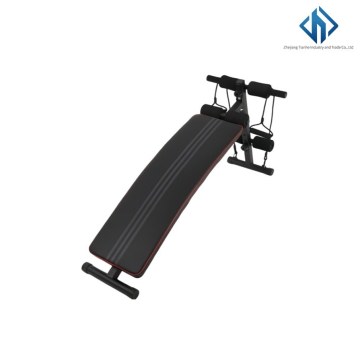 Arched Ab Bench with Resistance Bands