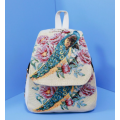 Mochila multifuncional tejida en jacquard teñida con hilo bohemio