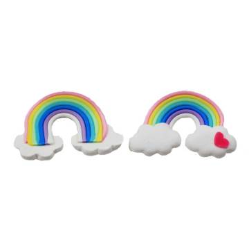 Kawaii Cloud Polymer Clay Beads Slice Handmade Craft Decoration Charms Hair Accessories Hairpin Ornament
