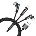 180 graden rotatie 3 in 1 USB -kabel