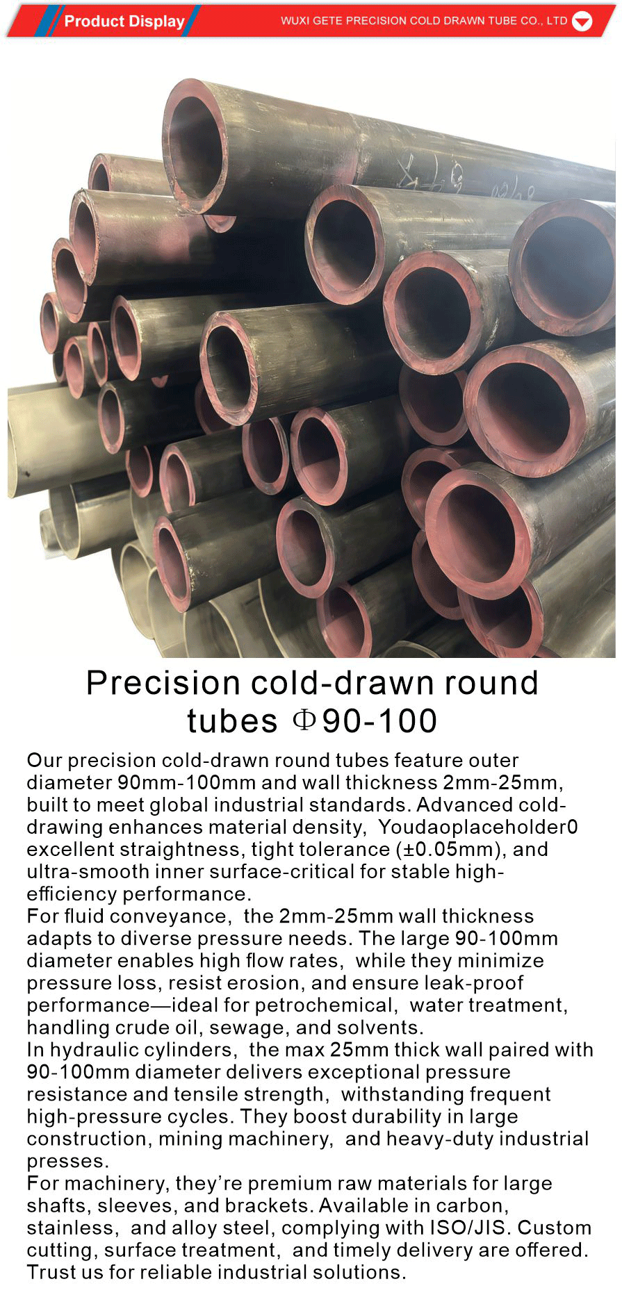 ISO 9001 Precision Steel Pipes